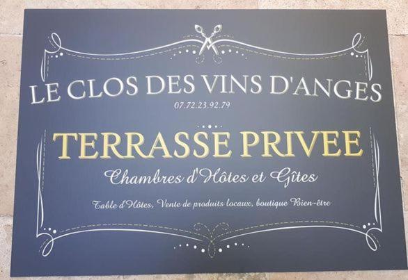 Chambre D'Hote Au Jardin Le Clos Des Vins D'Anges Сен-Пьер-де-Шан Экстерьер фото